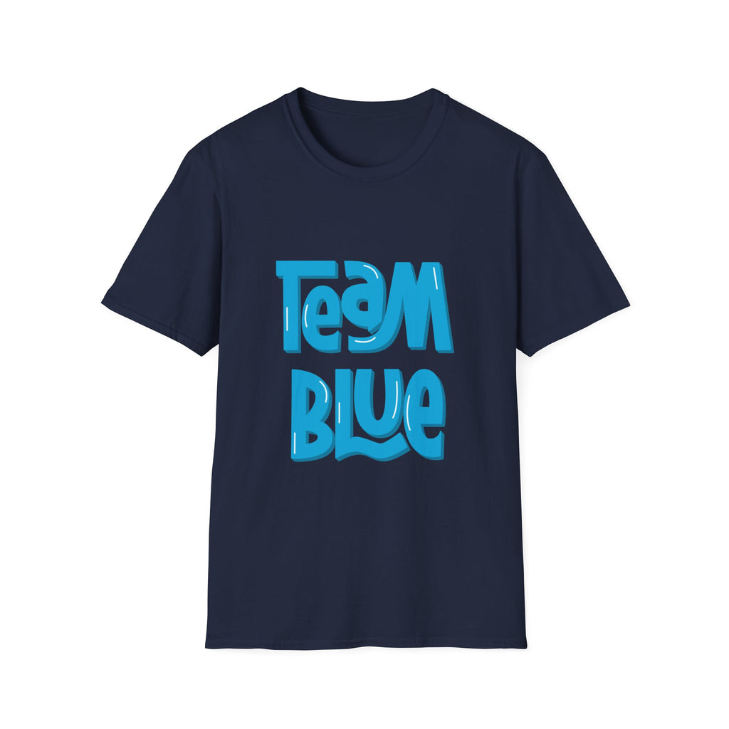 Team Blue Baby Gender T-Shirt — Retro Wave Graphic Tee