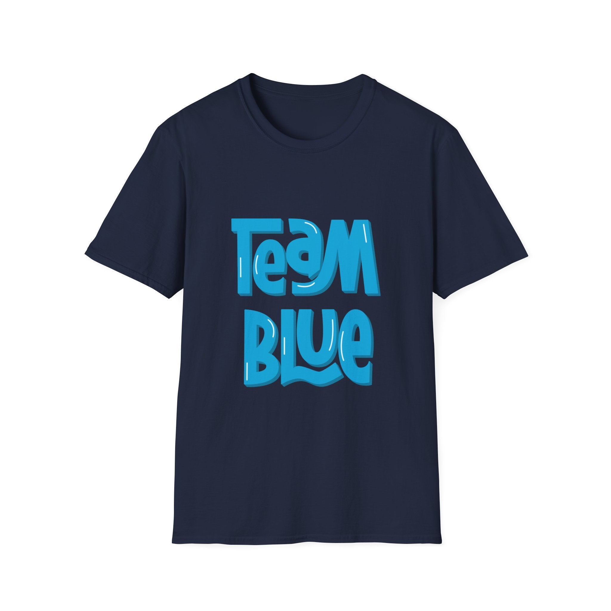 Team Blue Baby Gender T-Shirt — Retro Wave Graphic Tee