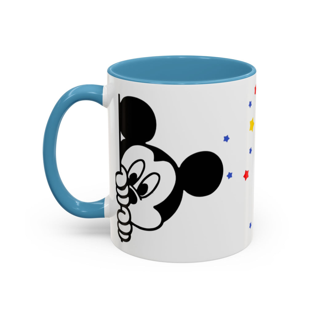 Mickey Mouse Accent Coffee Mug – Stars Pattern (11 oz)