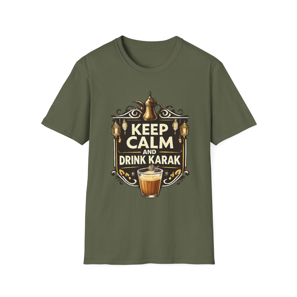 T-Shirt — Keep Calm and Drink Karak Vintage Tea Design