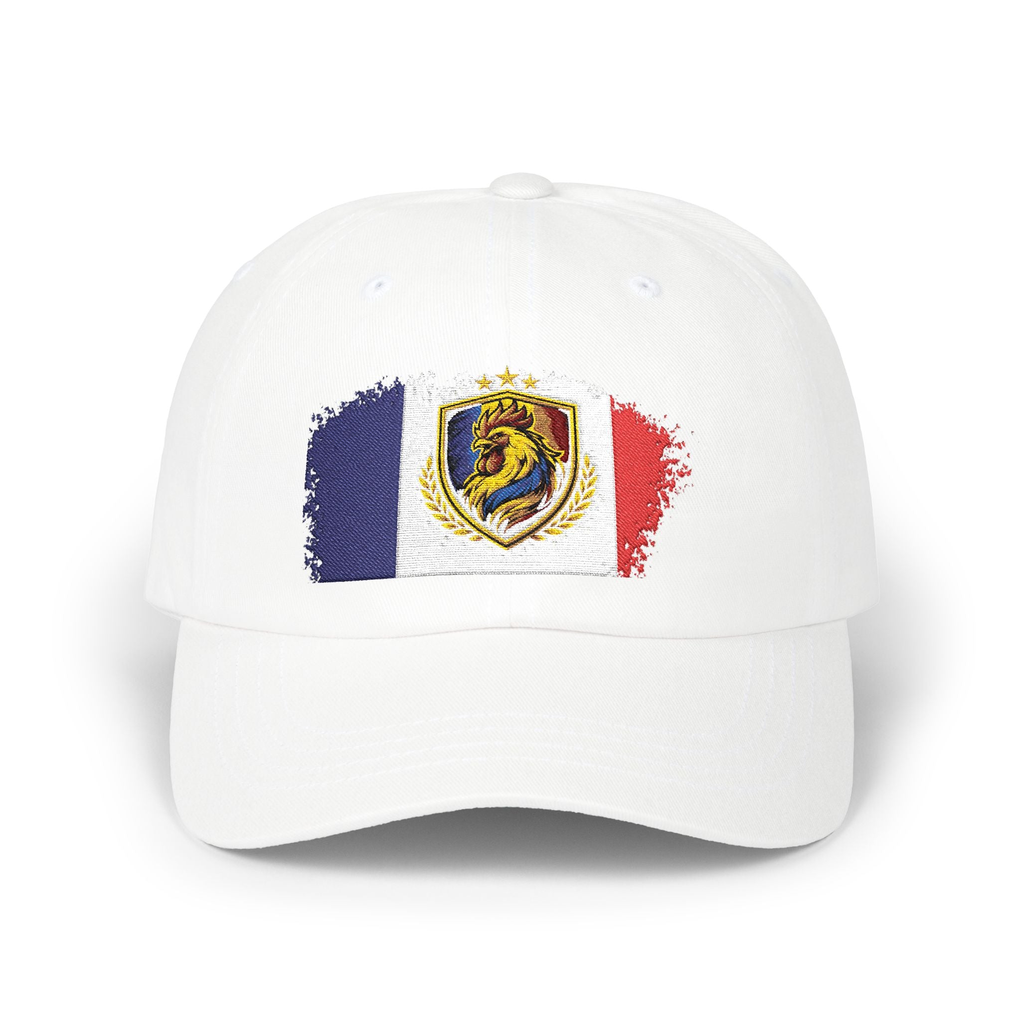 France Crest Dad Cap — Vintage French Flag Baseball Hat