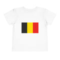 Belgium Flag Toddler Tee — Kids National Soccer Cup Shirt