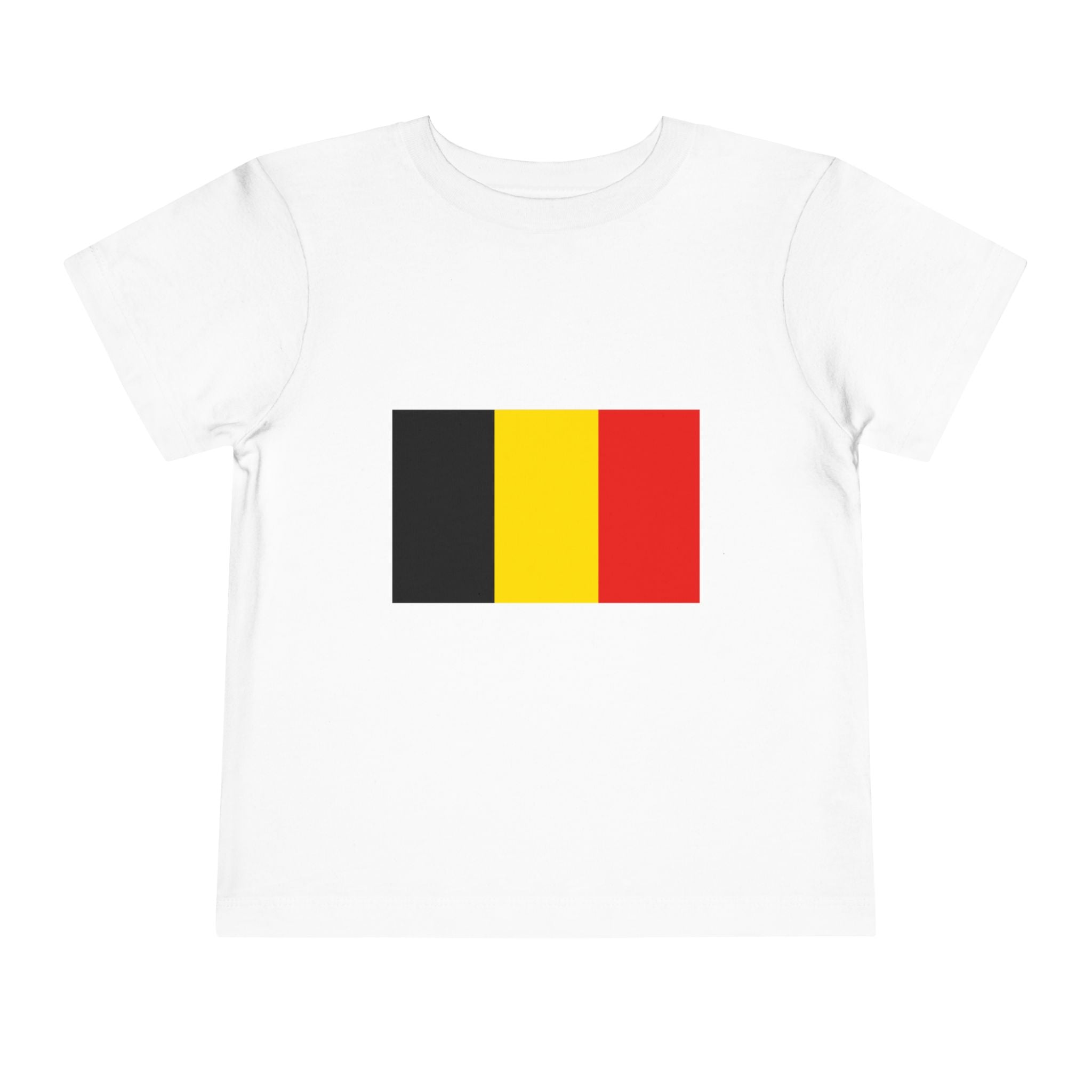 Belgium Flag Toddler Tee — Kids National Soccer Cup Shirt