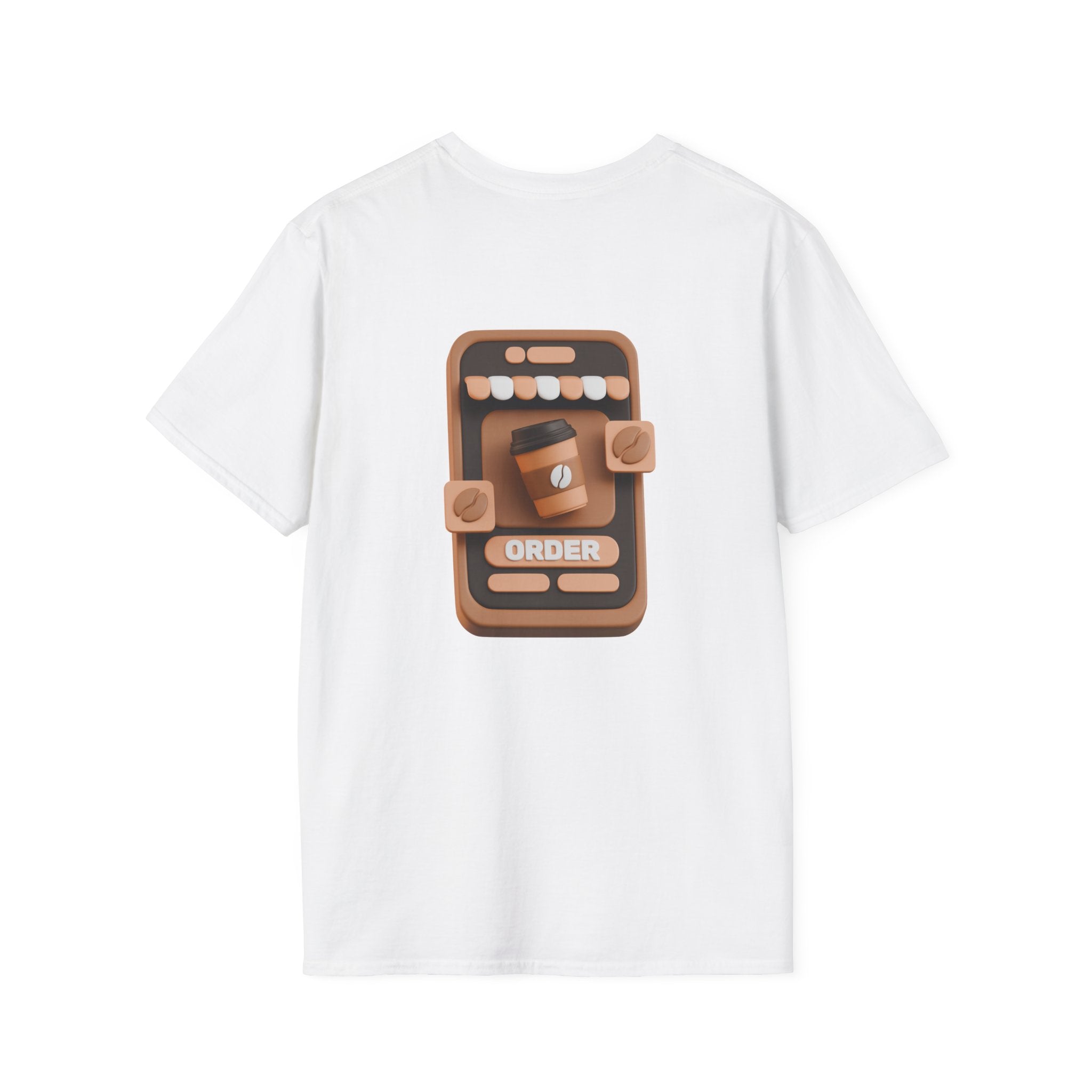 Coffee Lovers T-Shirt — Coffee Beans & Mobile Order Graphic Tee