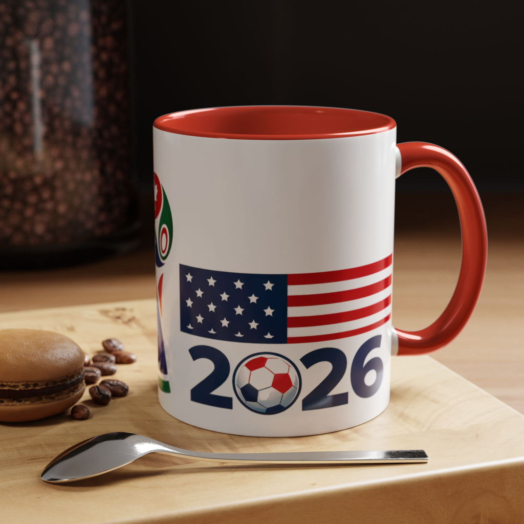 2026 cup USA+Canada Soccer Coffee Mug — 11/15oz Accent