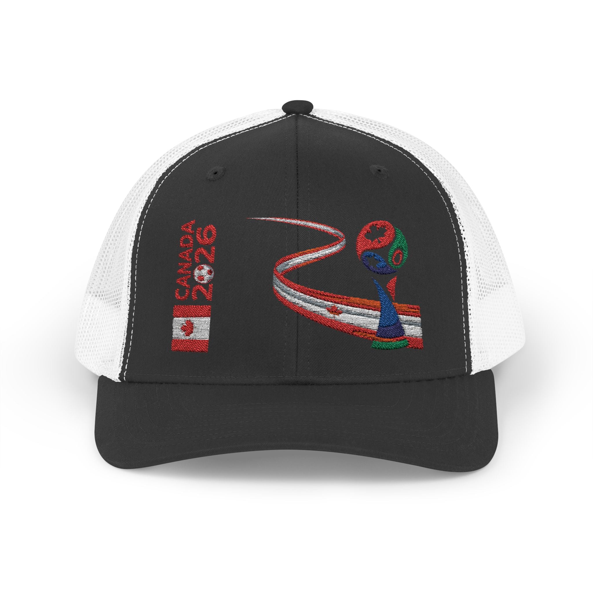 Canada 2026 Snapback Trucker Hat — Red Maple Road Design