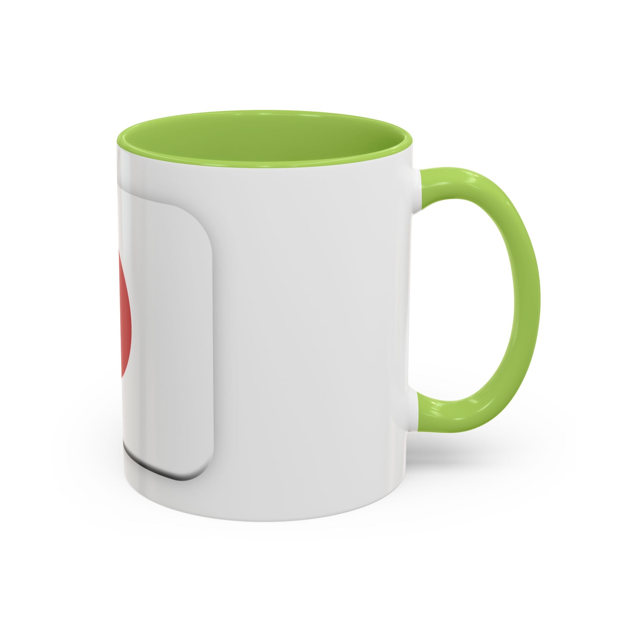 Japanese Minimal Red Dot Accent Coffee Mug — Modern Japanese Flag Inspired Ceramic Mug (11/15oz)