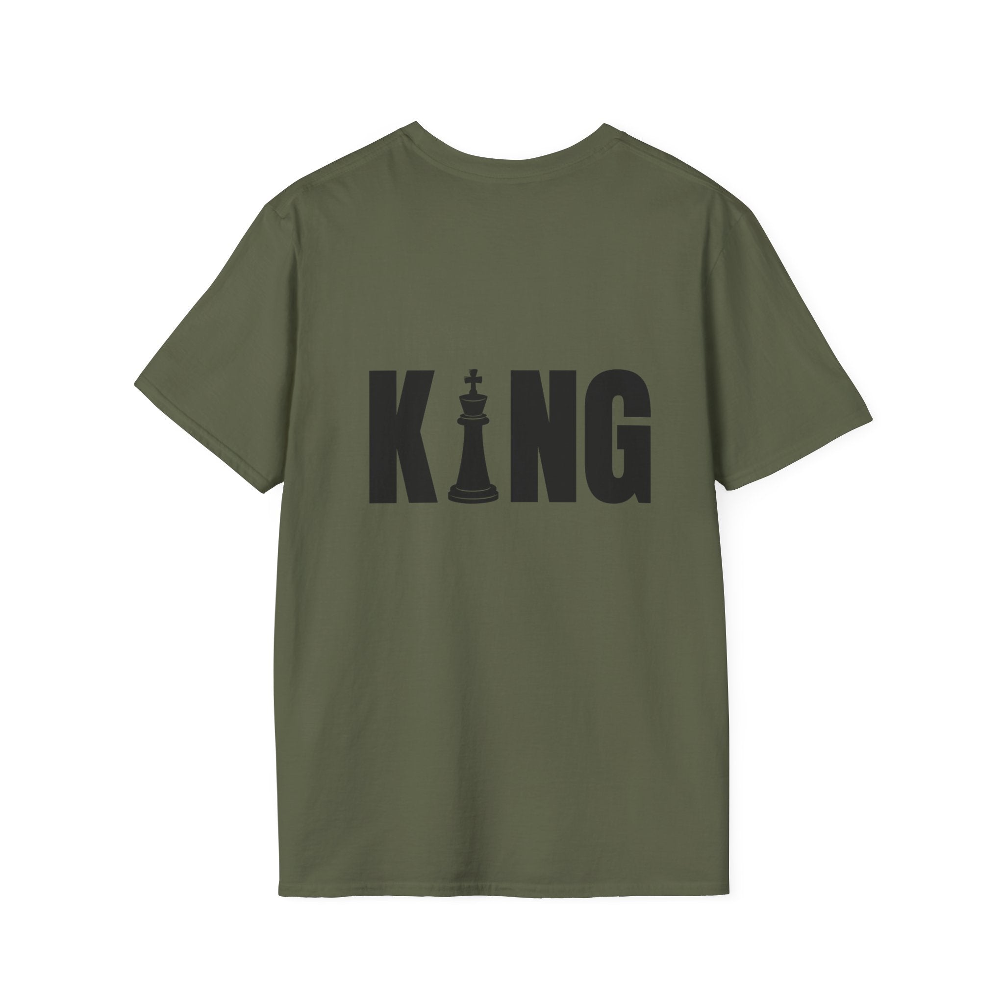 King Chess Piece T-Shirt — Bold Back Graphic for Chess Players & Fans