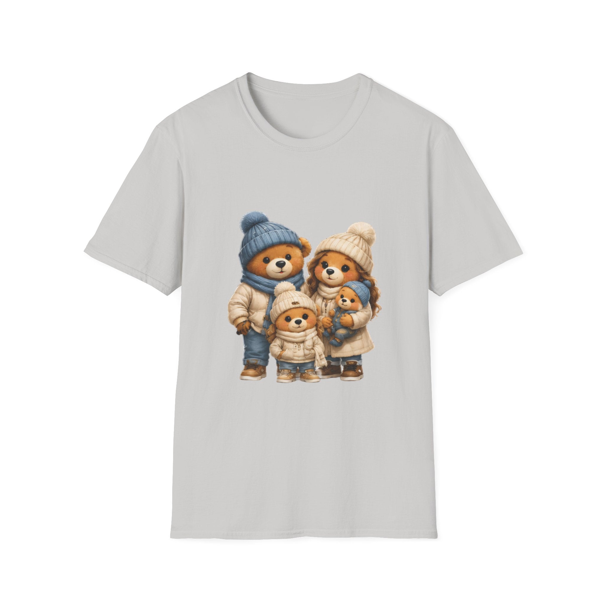 Bear Family Winter Tee — Cute Cozy Holiday Family unisex t Shirt