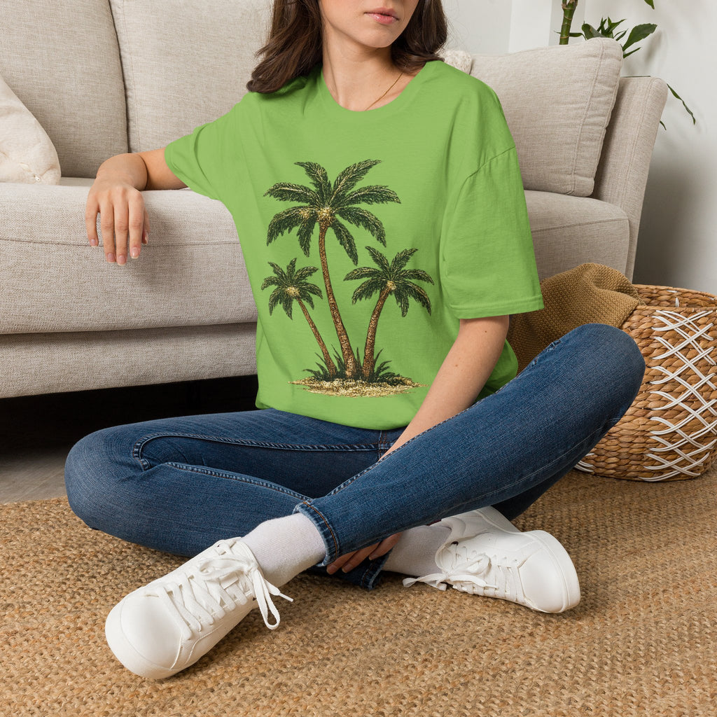 Palm Trees Graphic T-Shirt — Tropical Beach Vibe Tee