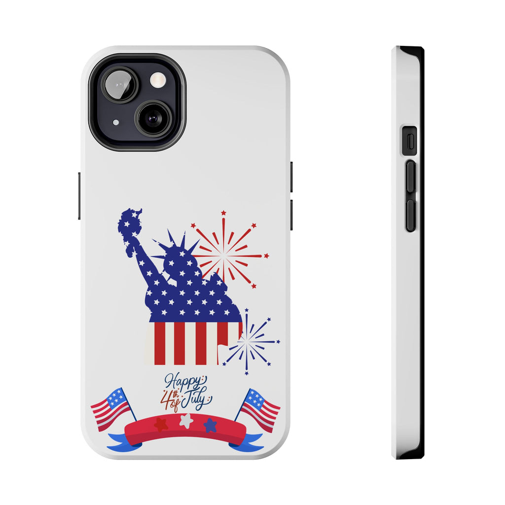 4th of July Tough Phone Case — Statue of Liberty USA Flag Design