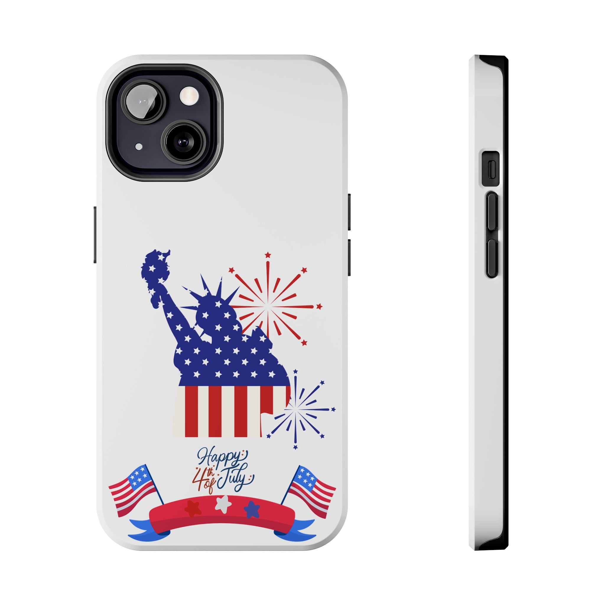 4th of July Tough Phone Case — Statue of Liberty USA Flag Design