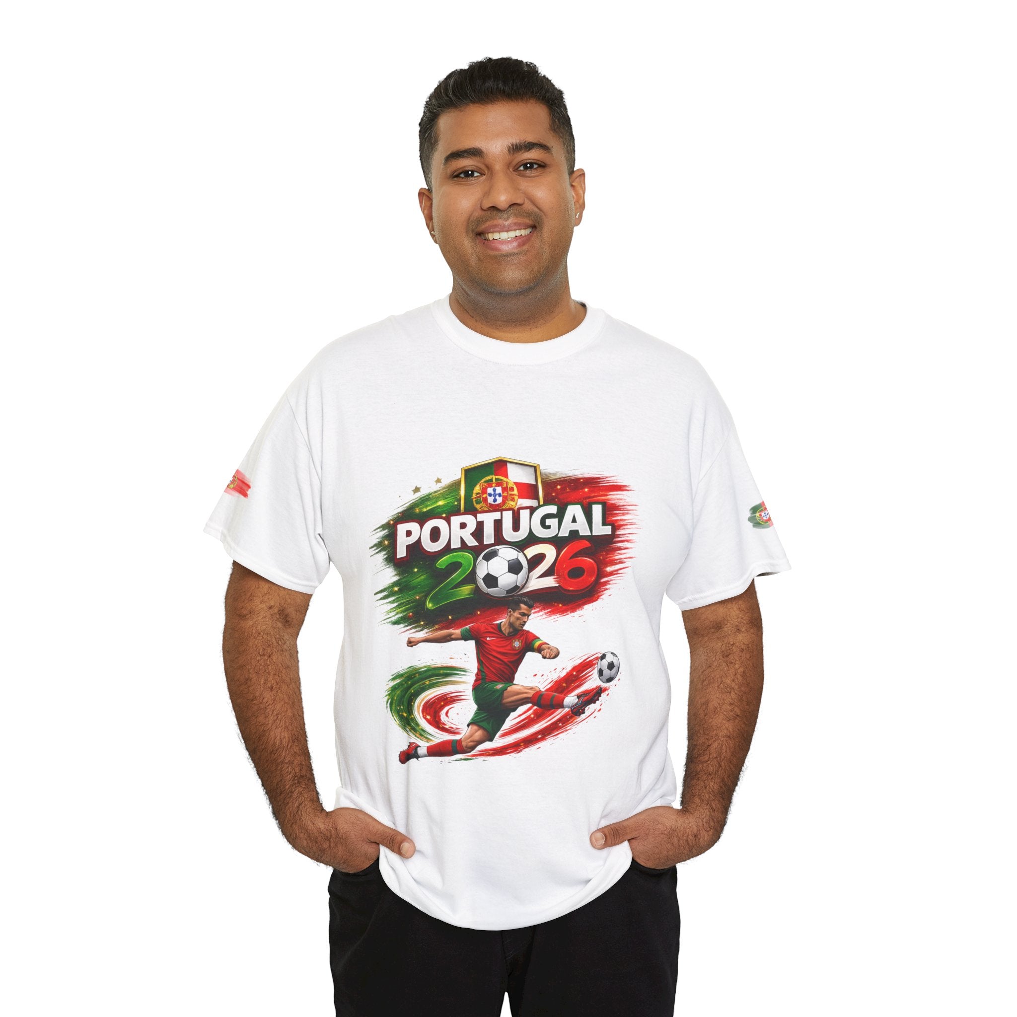 Portugal 2026 Soccer T-Shirt — Cup Style Football Jersey Design