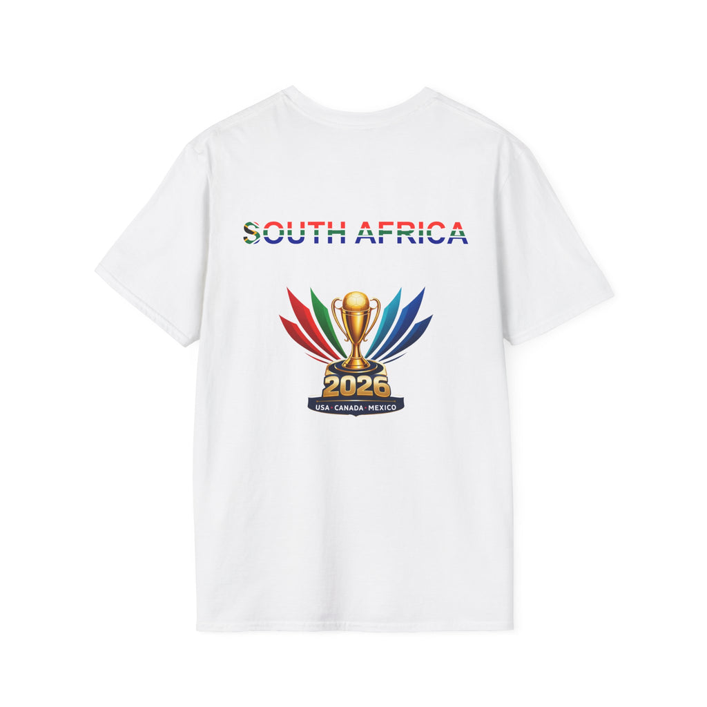 South Africa 2026 Football Trophy T-Shirt — Map & Fans Cup Souvenir