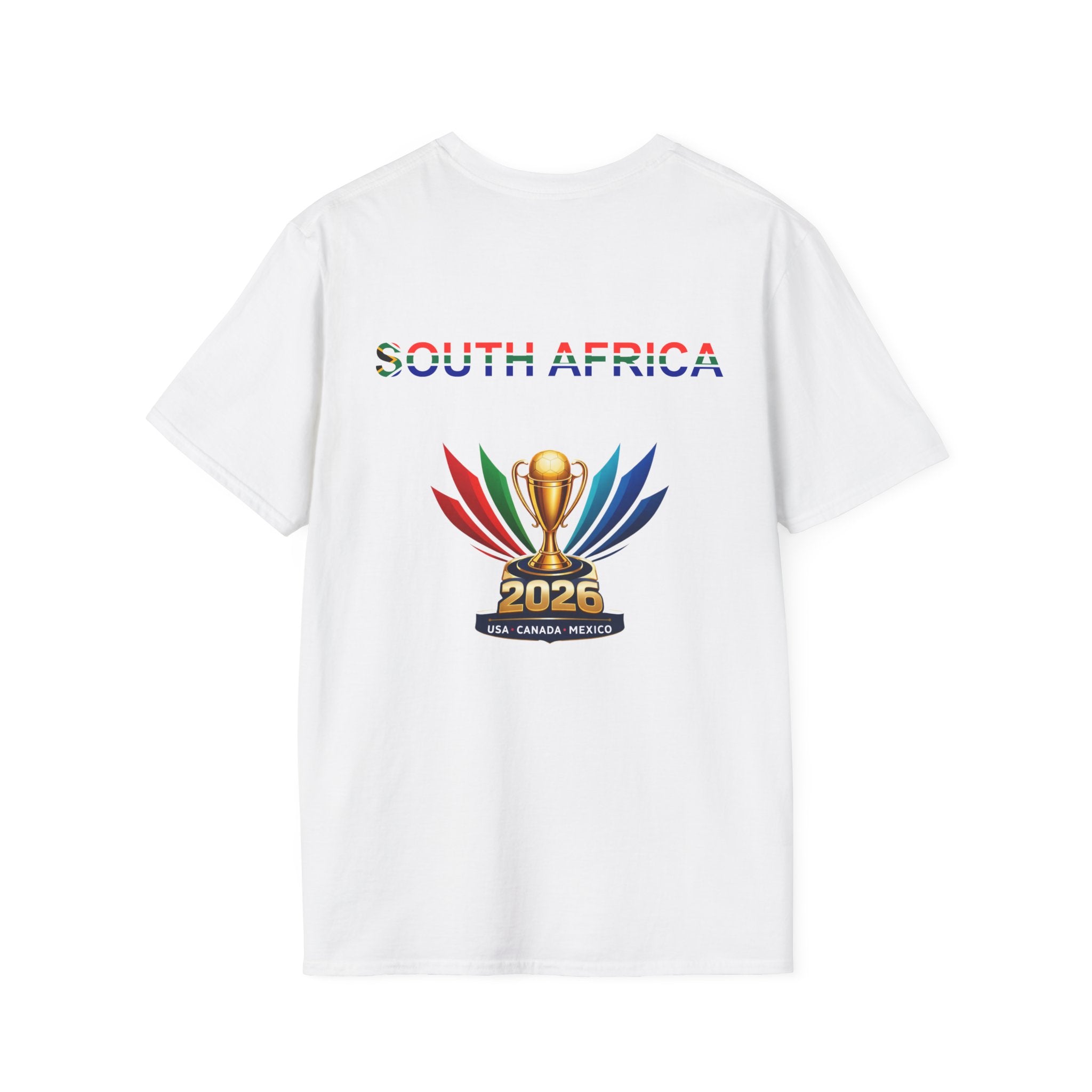 South Africa 2026 Football Trophy T-Shirt — Map & Fans Cup Souvenir