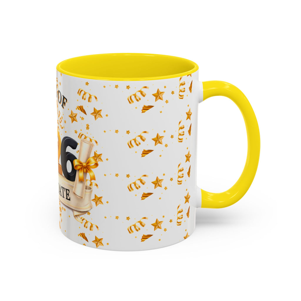 Class of 2026 Graduate Accent Coffee Mug – Black Interior, Graduation Gift