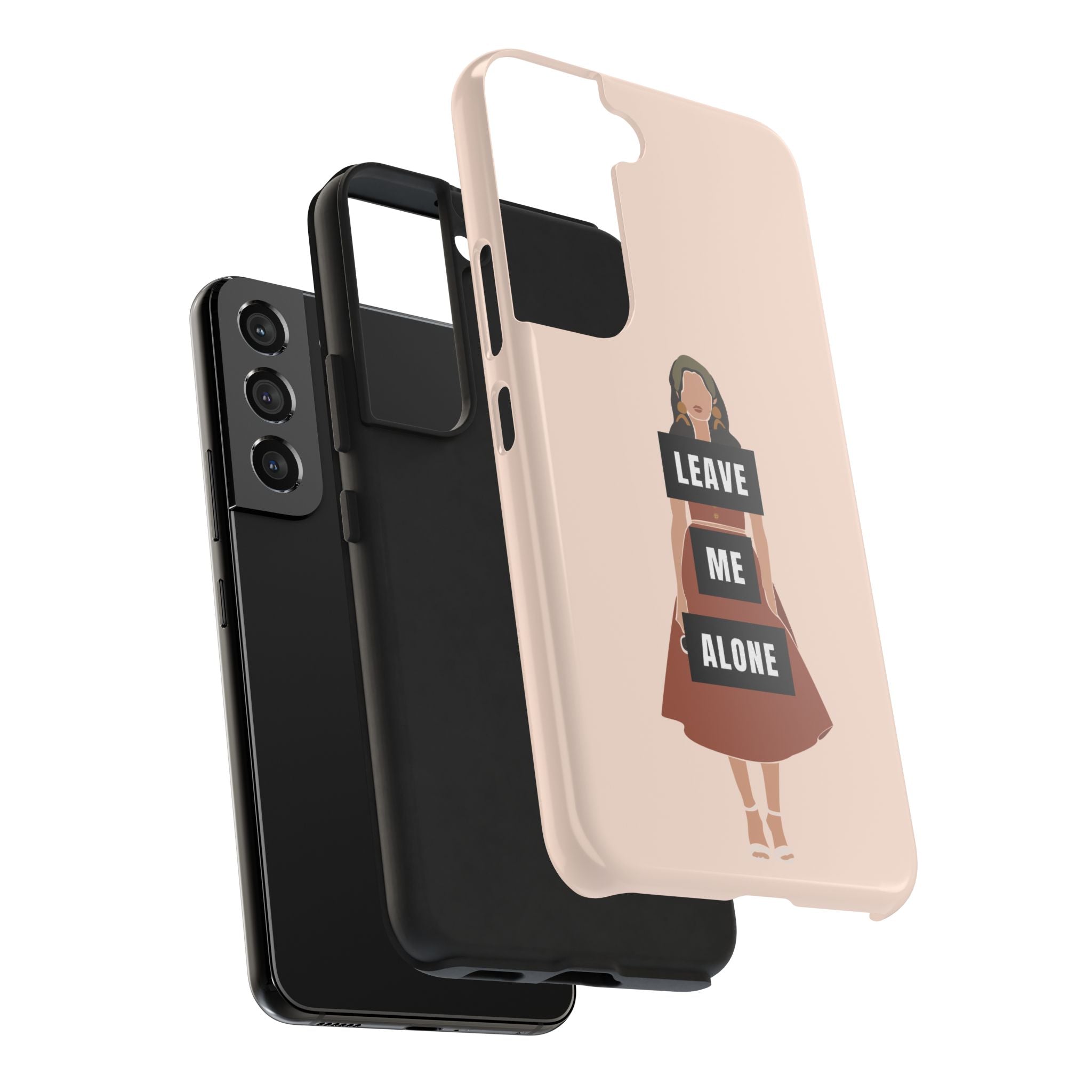 Leave Me Alone Phone Case — Tough Protective iPhone Case with Bold Statement Design
