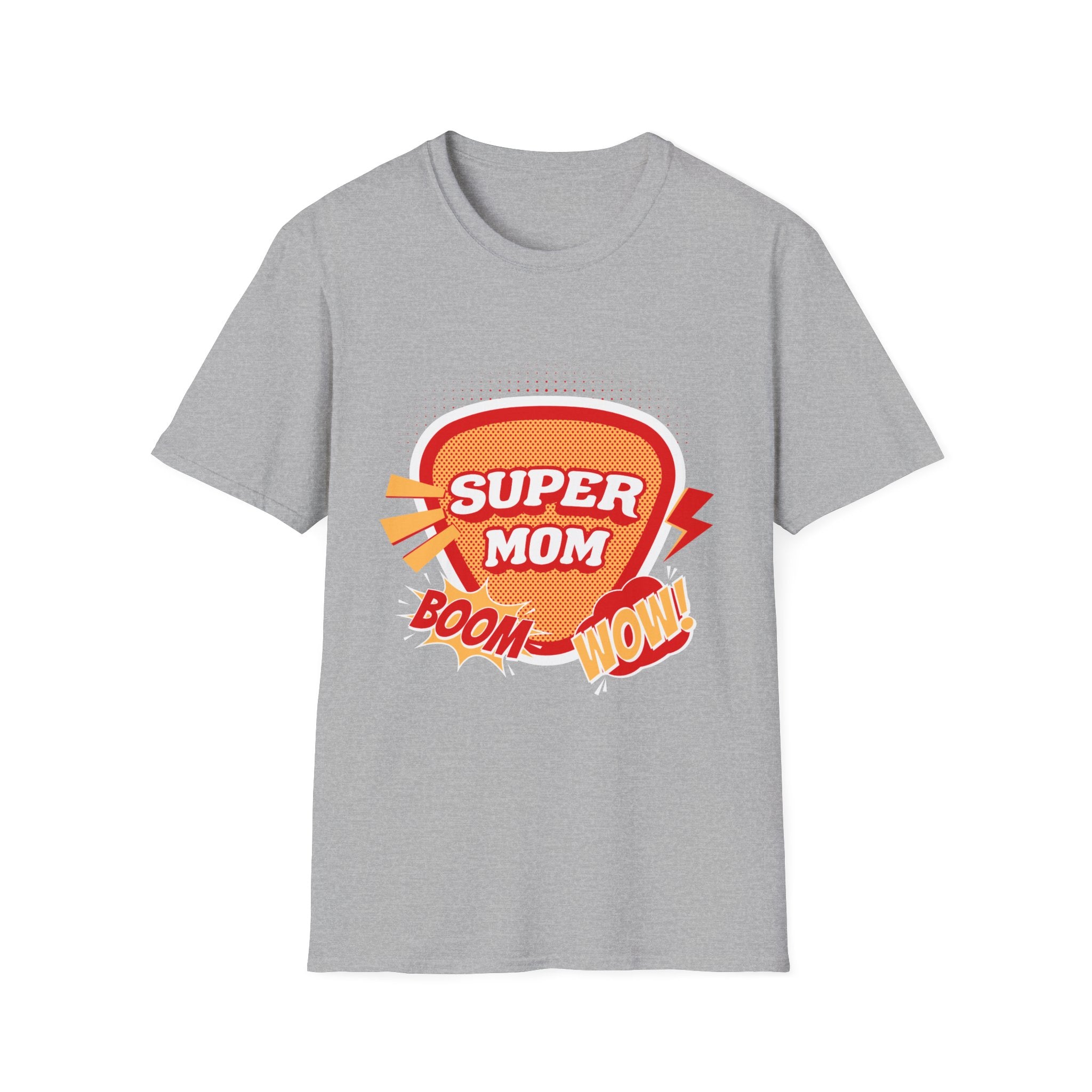 Super Mom T-Shirt — Retro Comic Boom Wow Mother's Day Tee