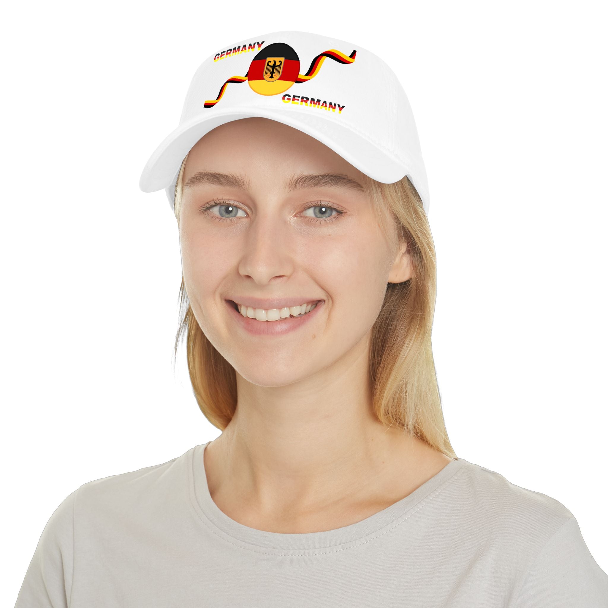 Germany Flag Baseball Cap — German Crest Ribbon Hat