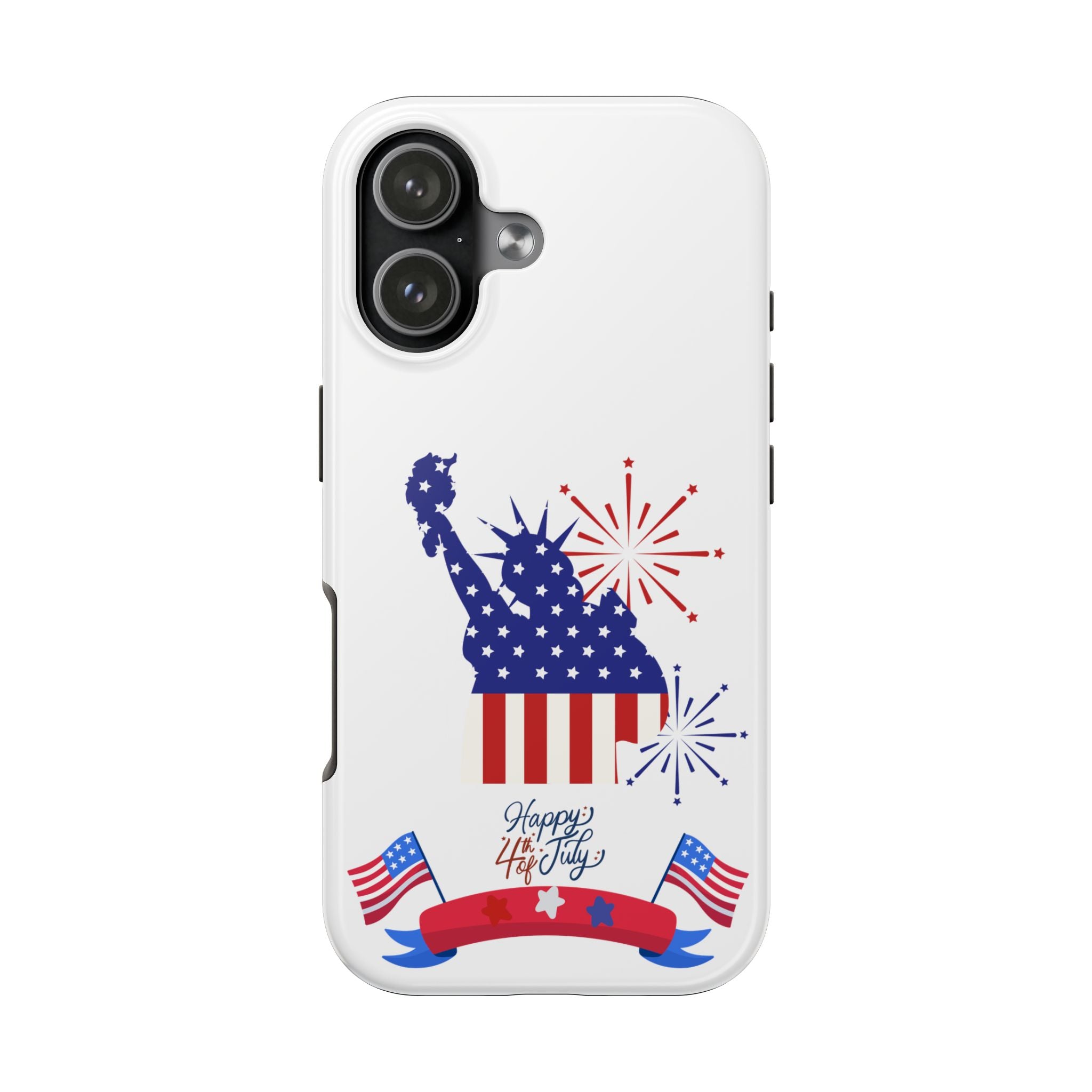4th of July Tough Phone Case — Statue of Liberty USA Flag Design