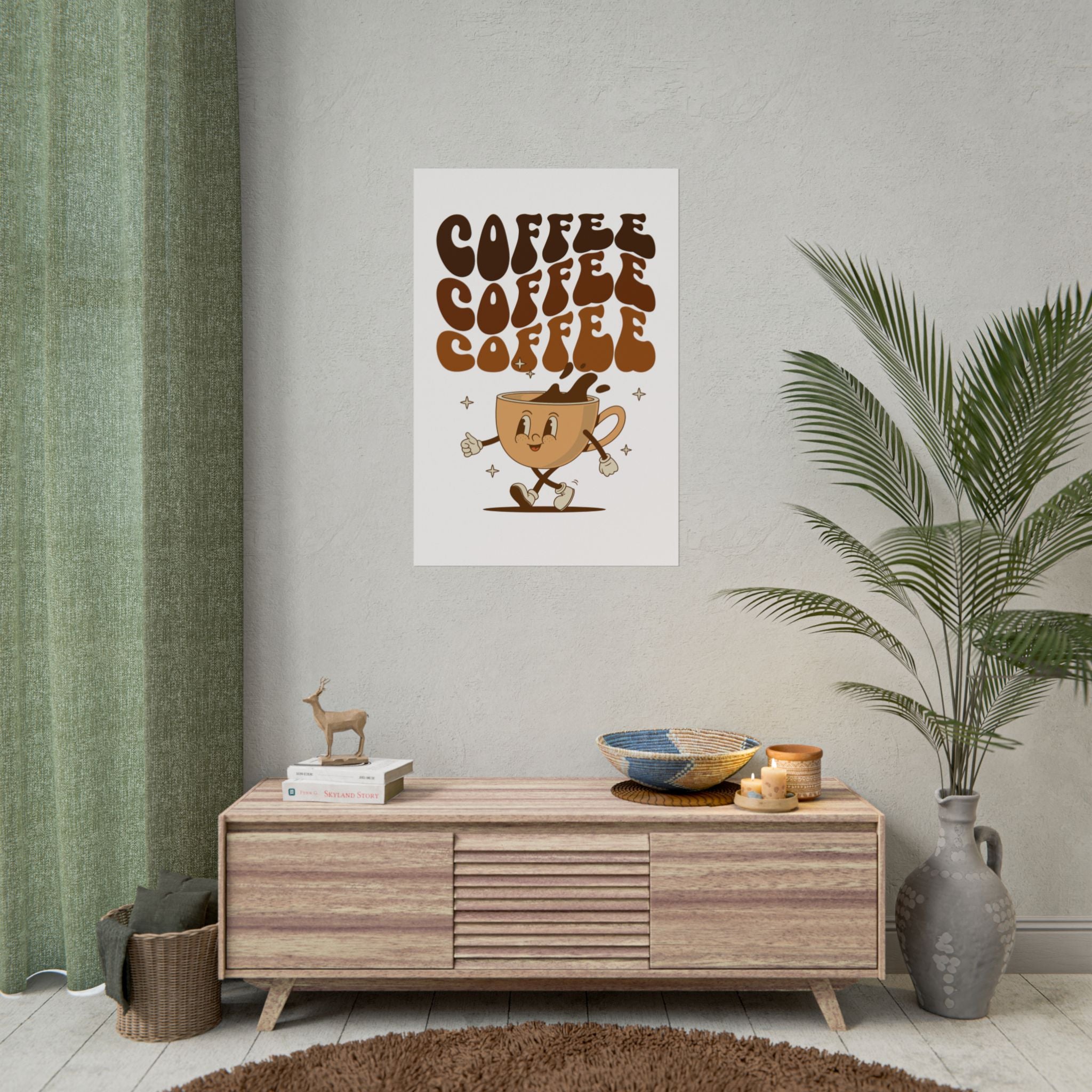 Drink coffee Rolled Posters