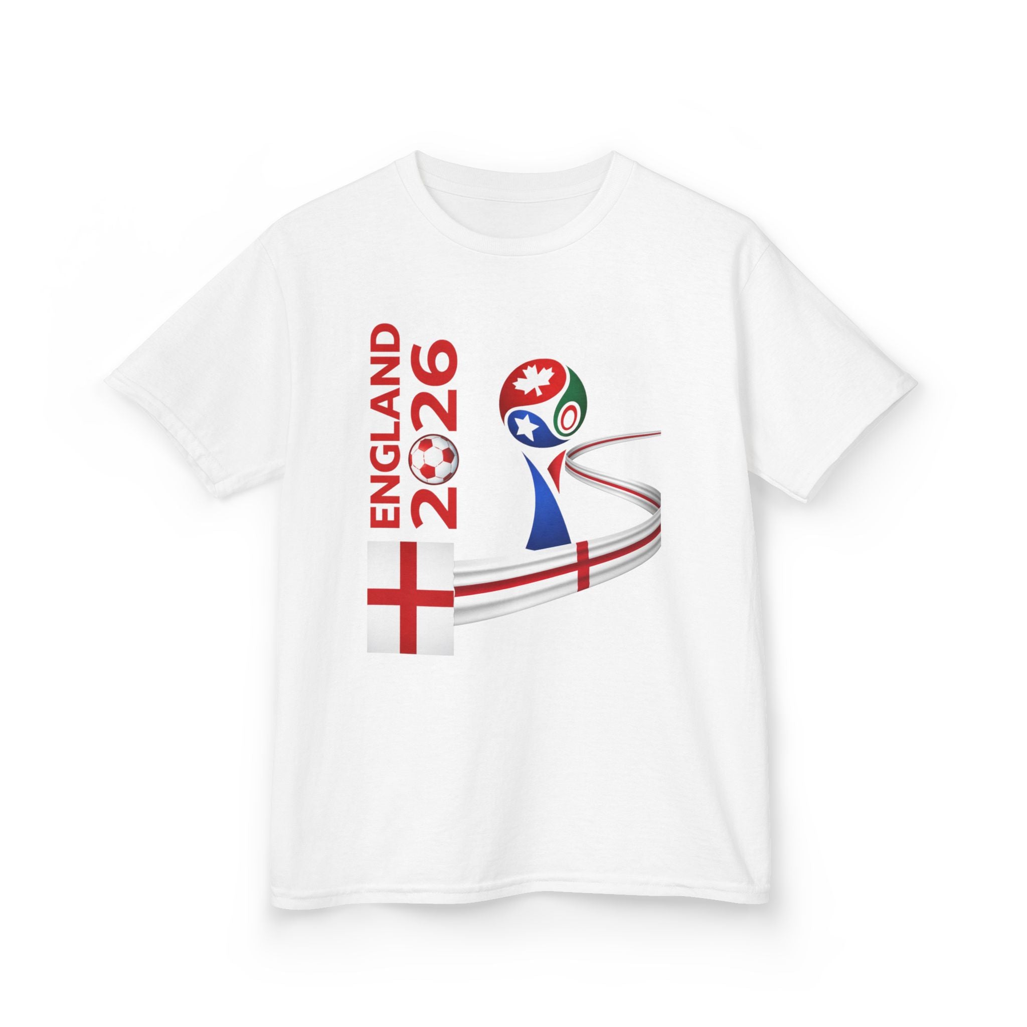 England 2026 Kids Soccer Tee — Football Cup Supporter Shirt
