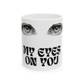 Mug — 'My Eyes On You' Vintage Eye Graphic Ceramic Coffee Mug (11oz & 15oz)