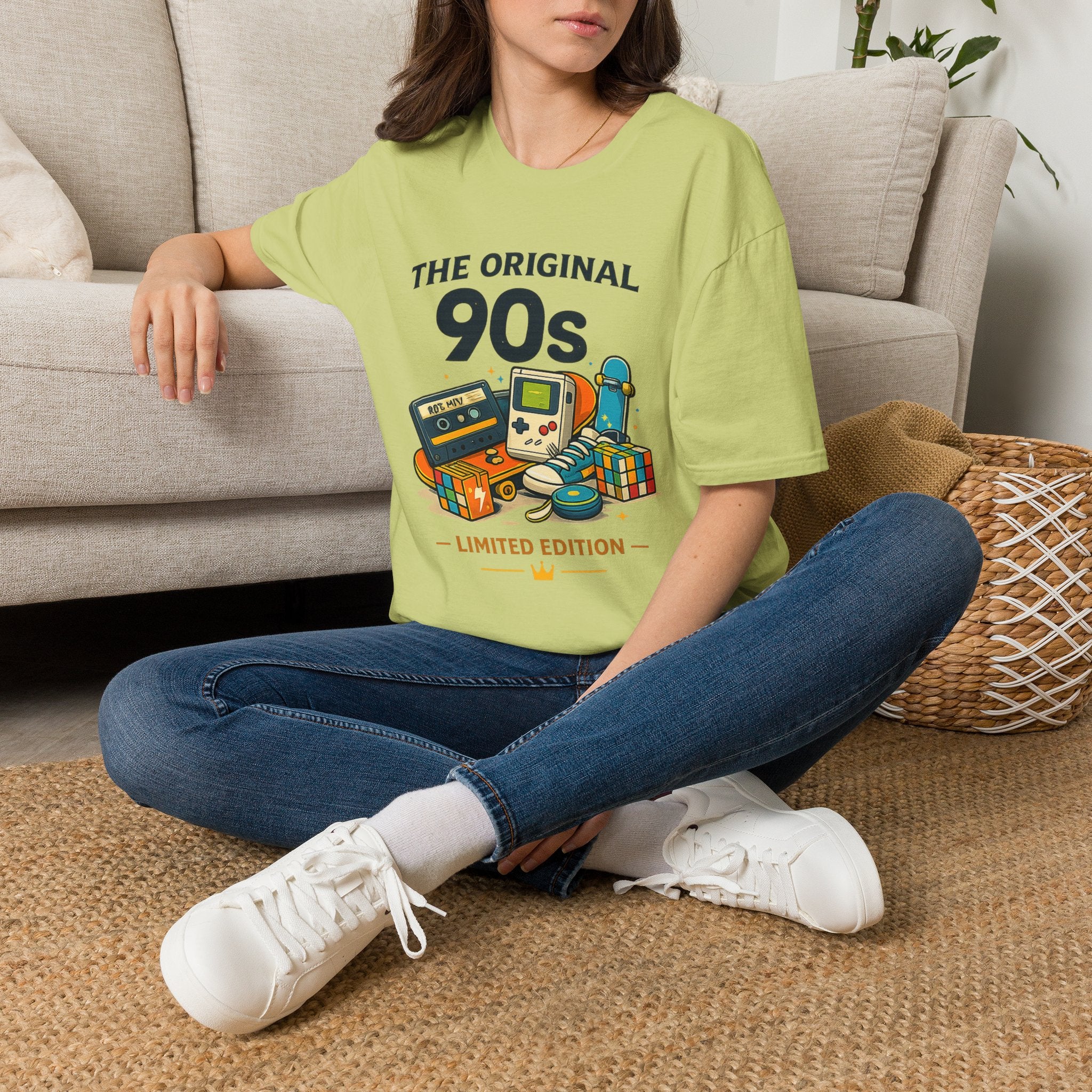90s Retro Tee — "The Original 90s" Vintage Gaming & Nostalgia Graphic T-Shirt