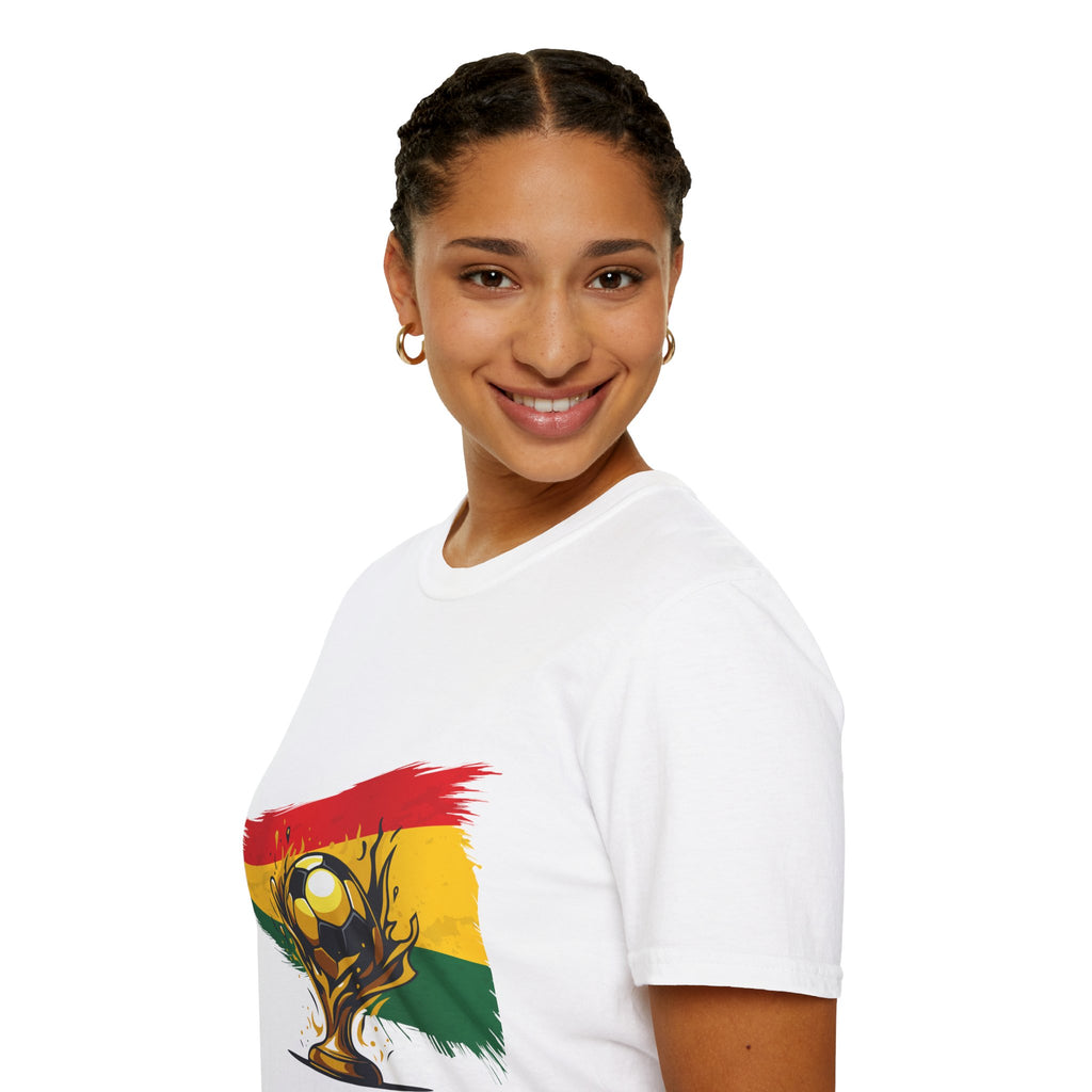 Ghana Flag Soccer Trophy T-Shirt