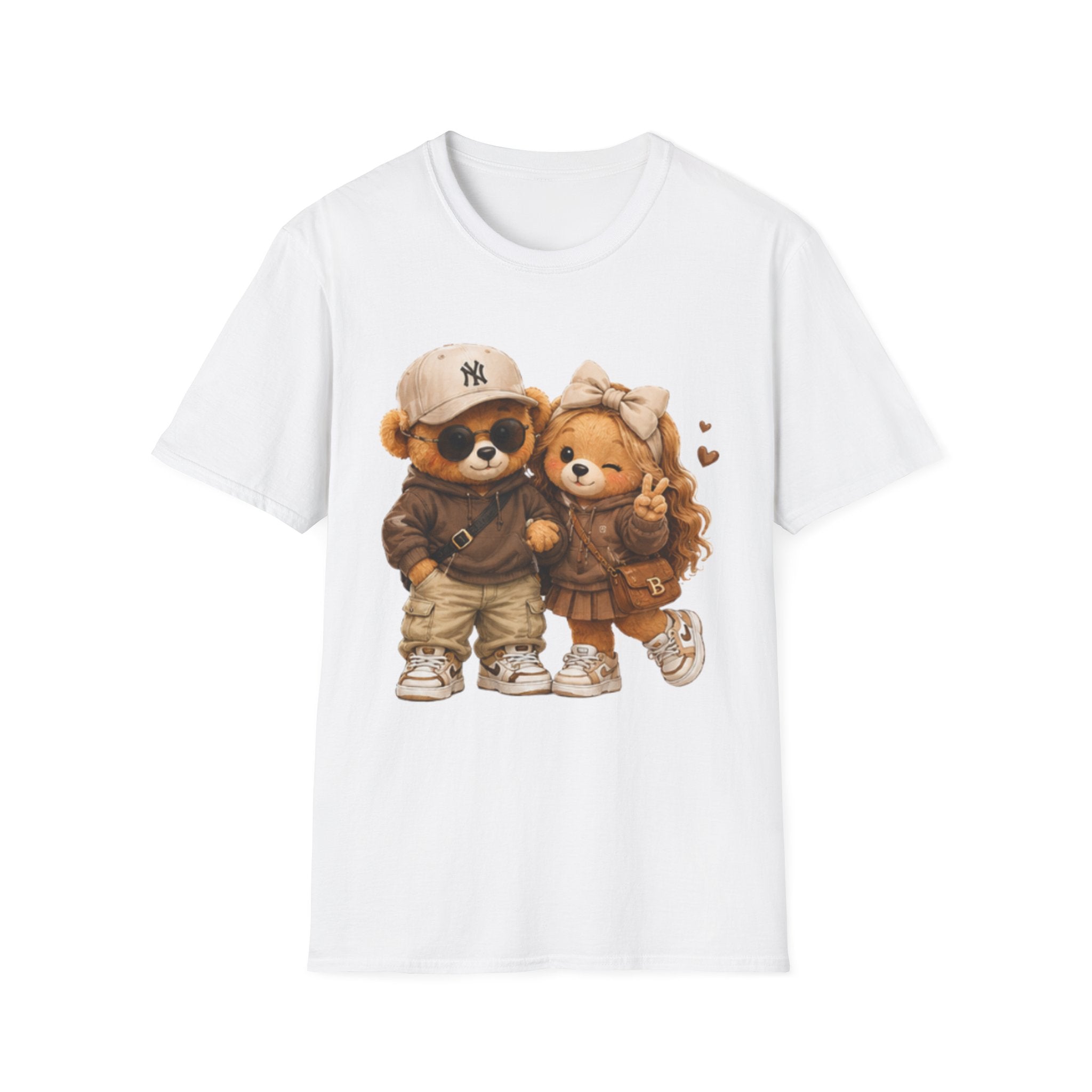 Cute Bear Couple unisex T-Shirt – Cozy Matching Teddy Bears Design