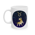 Taurus Starry Night Moon Ceramic Mug — Cozy Celestial Coffee Cup (11oz & 15oz)
