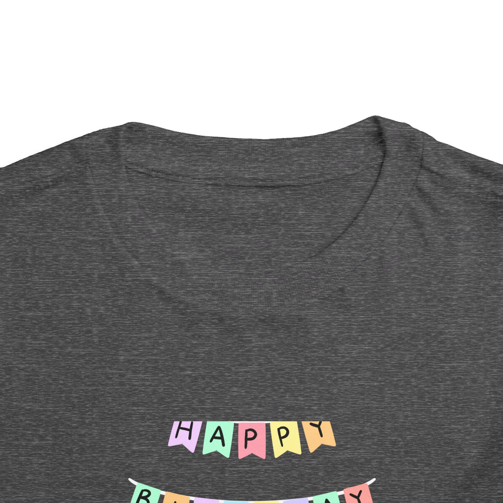 Toddler Birthday Castle Tee — "Happy Birthday" Princess Shirt