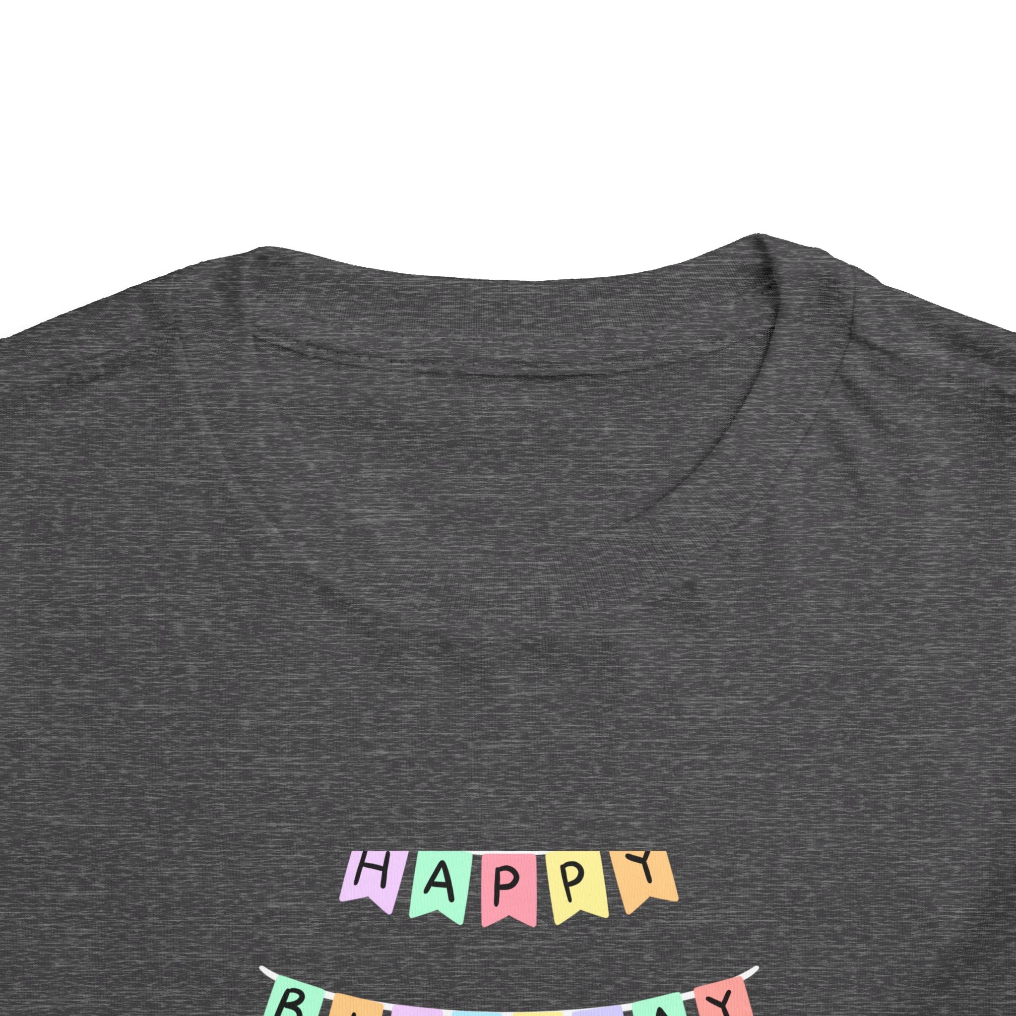 Toddler Birthday Castle Tee — "Happy Birthday" Princess Shirt