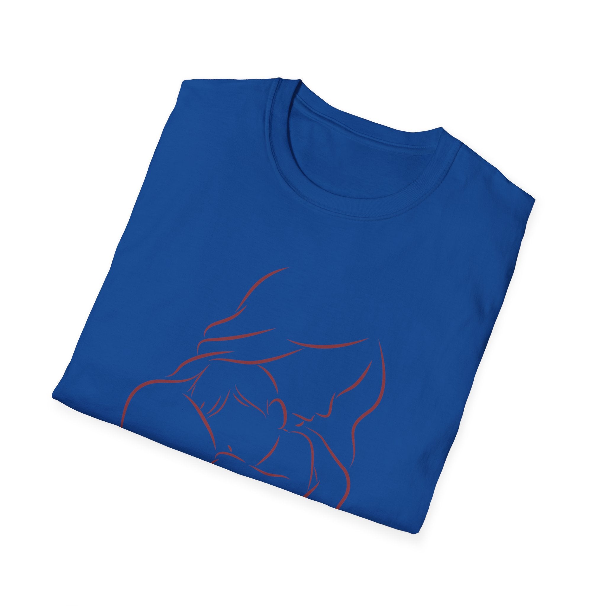 Mother's Day T-Shirt — Minimal Mom and Baby Line Art with "Happy Mother's Day"
