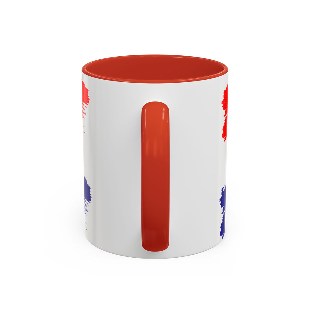 Croatia 2026 Accent Coffee Mug – Red White Blue Crest Soccer Fan Gift