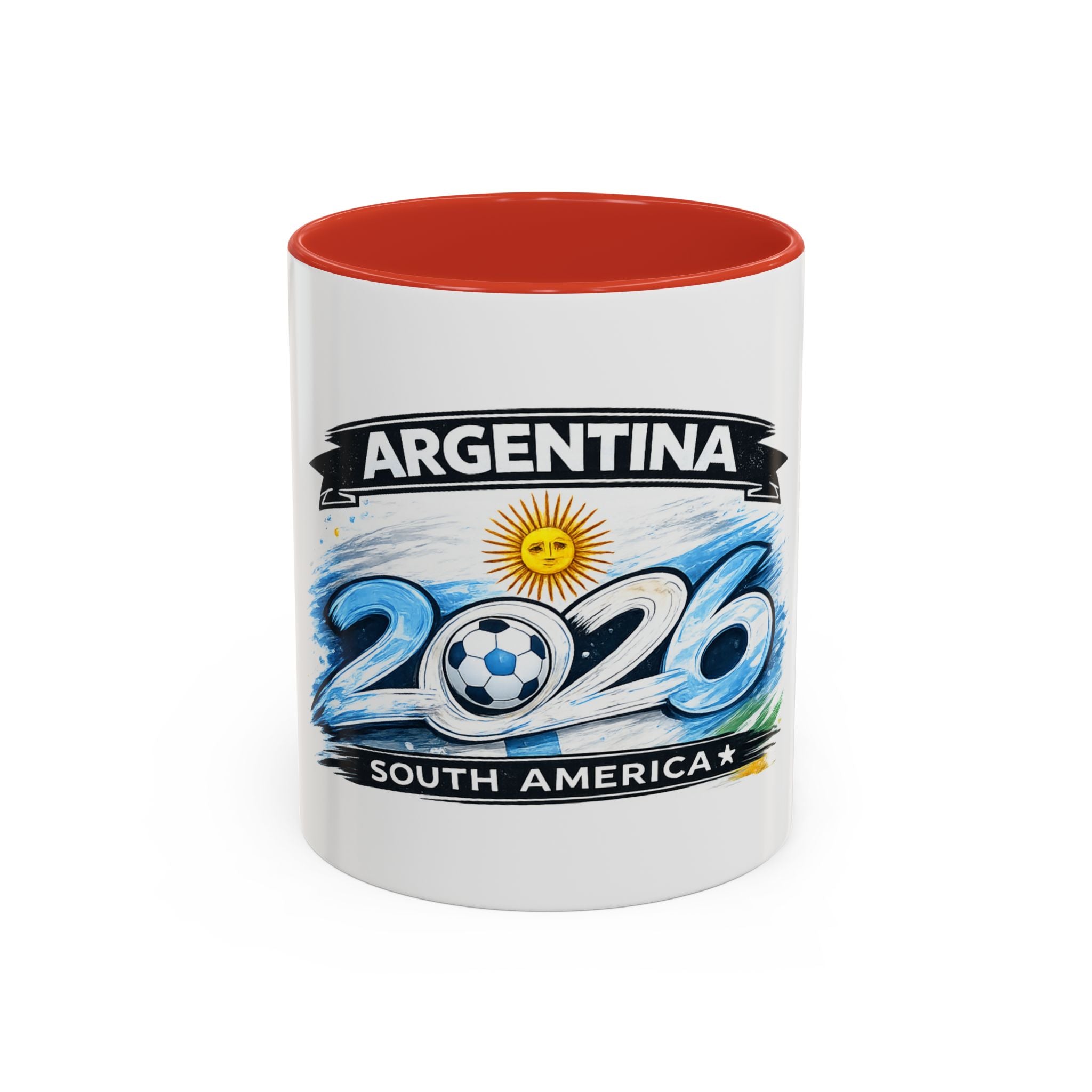 Argentina 2026 Soccer Cup Mug – Accent Coffee Cup (11/15oz)