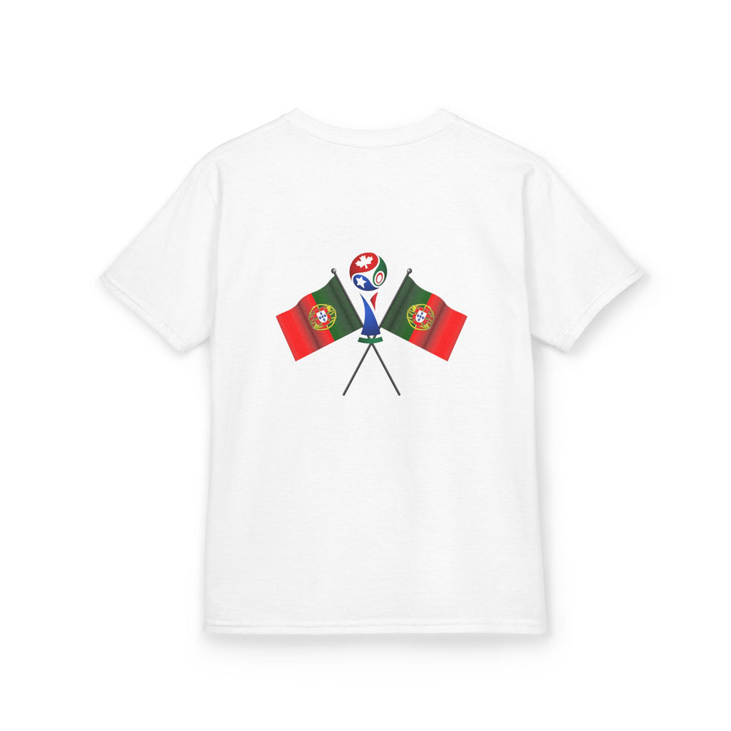 Portugal 2026 Kids Tee – Soccer Cup Fan Shirt with Flags