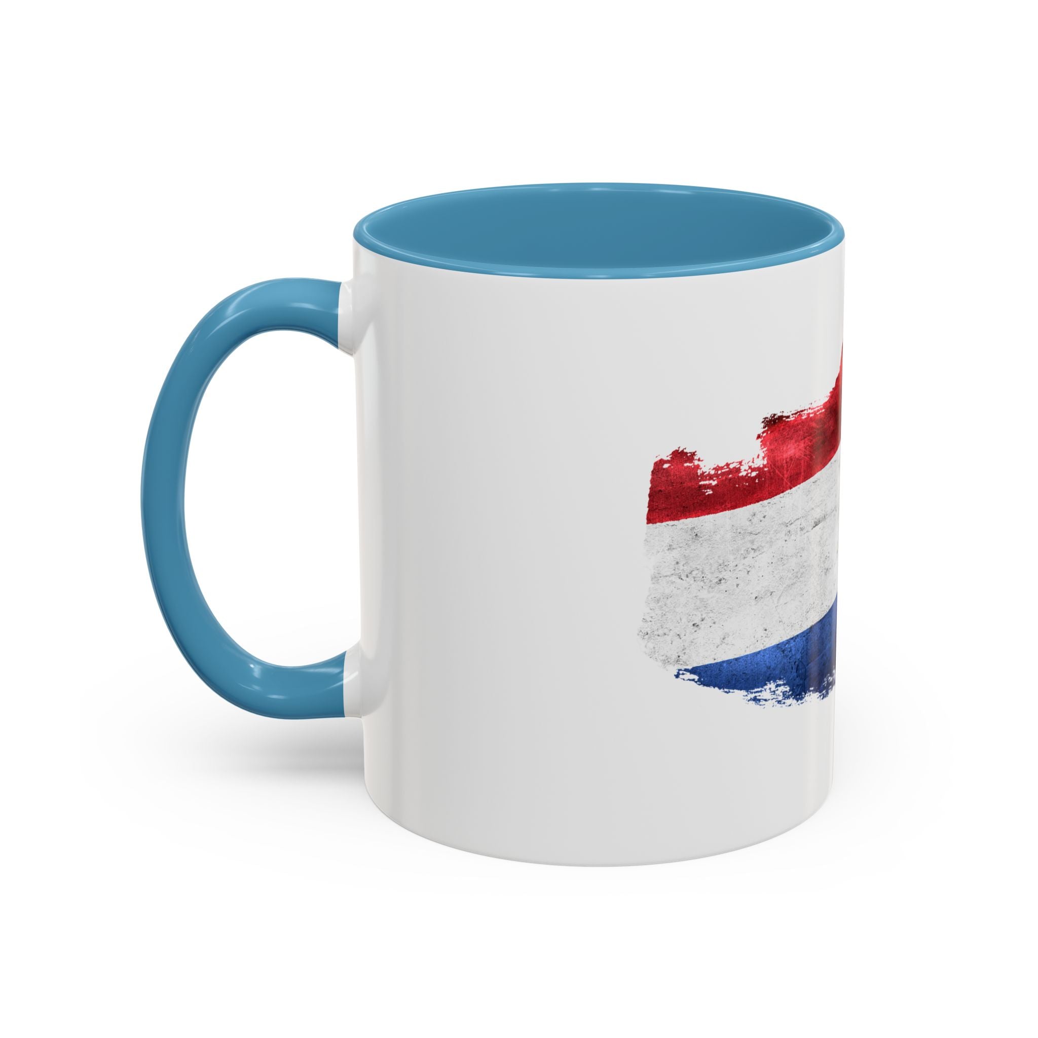 Netherlands Dutch Flag Brushstroke Accent Coffee Mug — 11/15oz