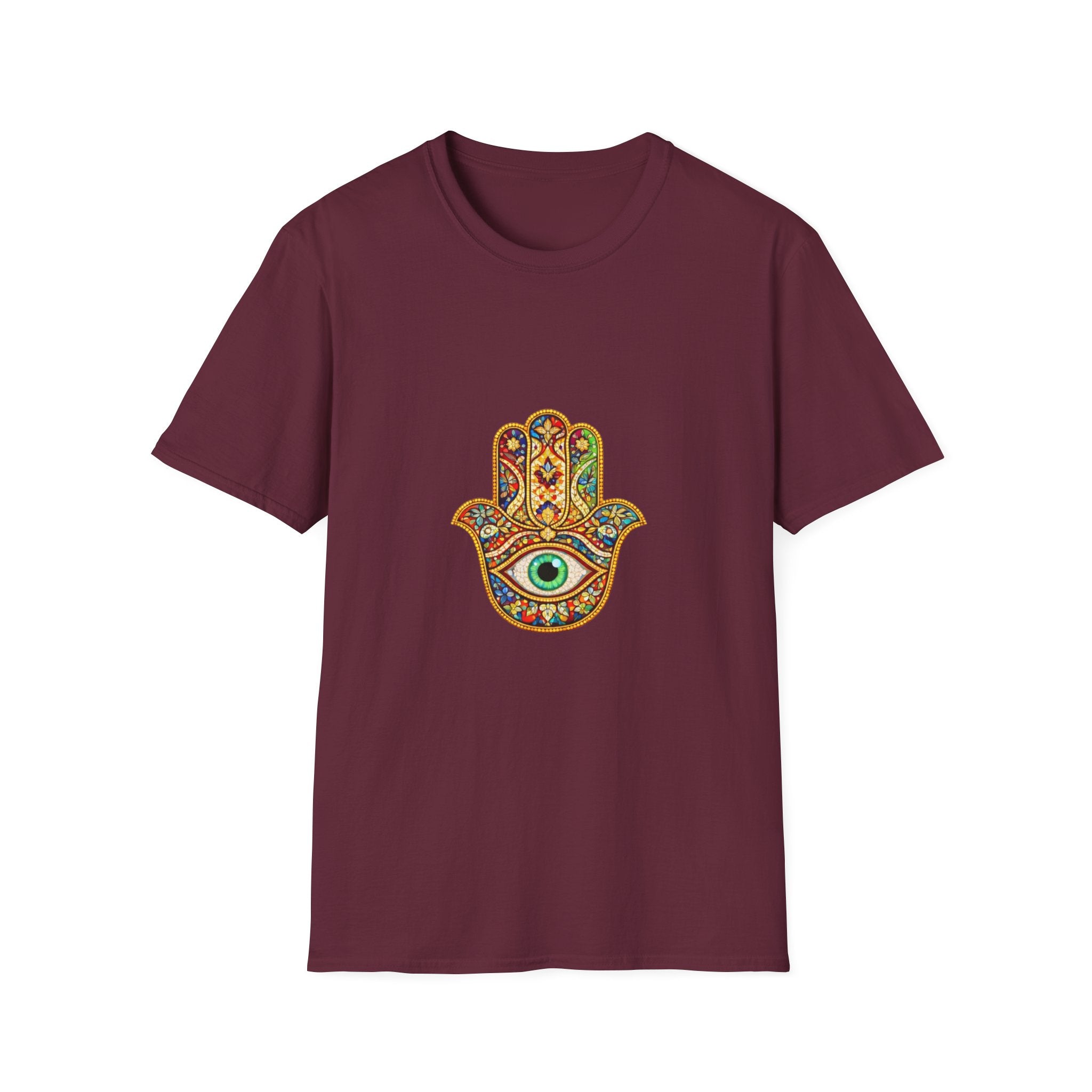 Hamsa Hand T-Shirt – Colorful Protective Eye Boho Tee