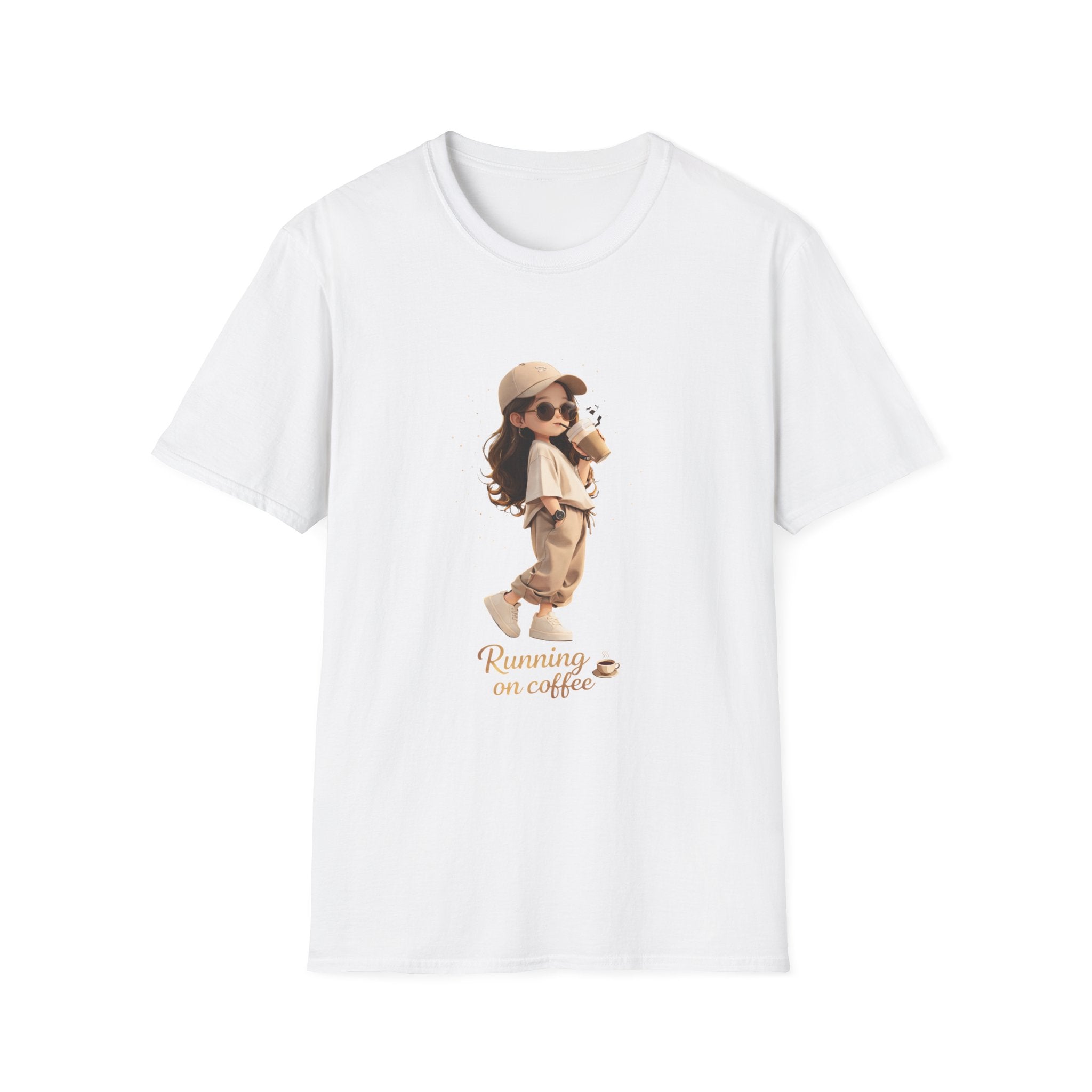 Running on Coffee Unisex Softstyle T-Shirt