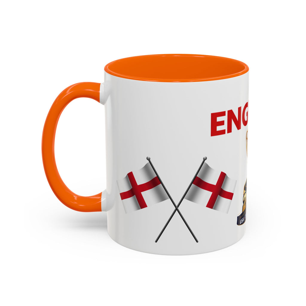 England 2026 Soccer Trophy Accent Coffee Mug — Cup Fan Gift (11/15oz)