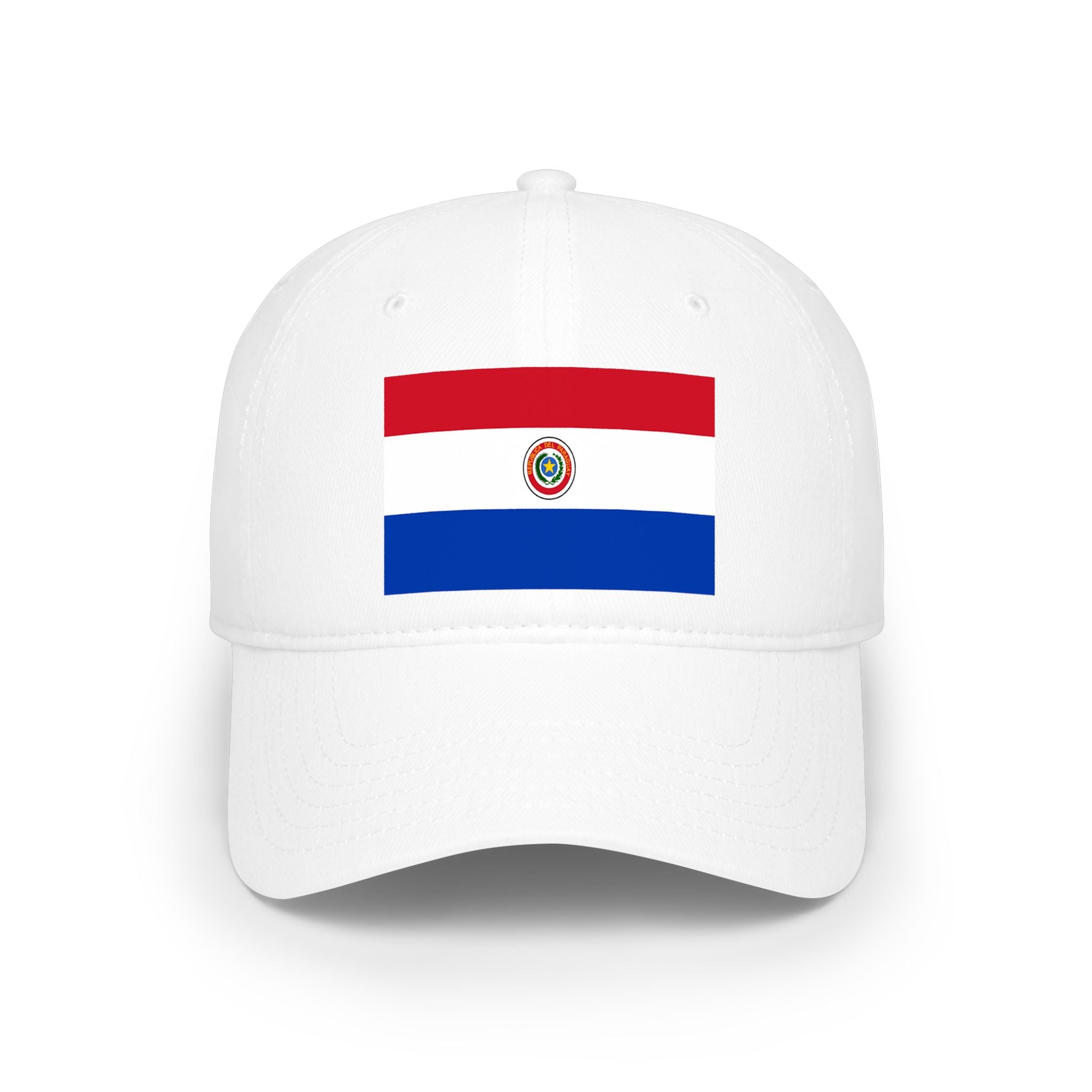 Paraguay Flag Baseball Cap - Low Profile Embroidered Tricolor Hat