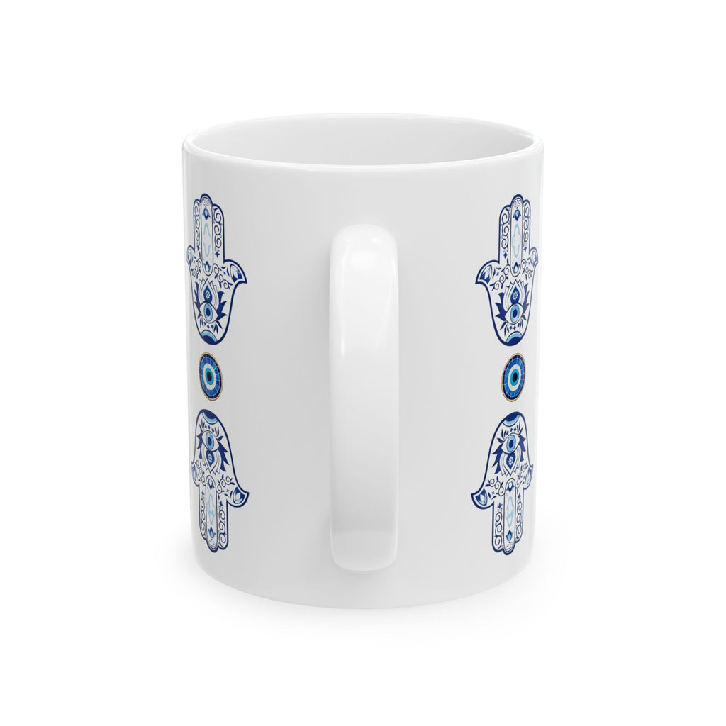 Hamsa & Evil Eye Ceramic Mug