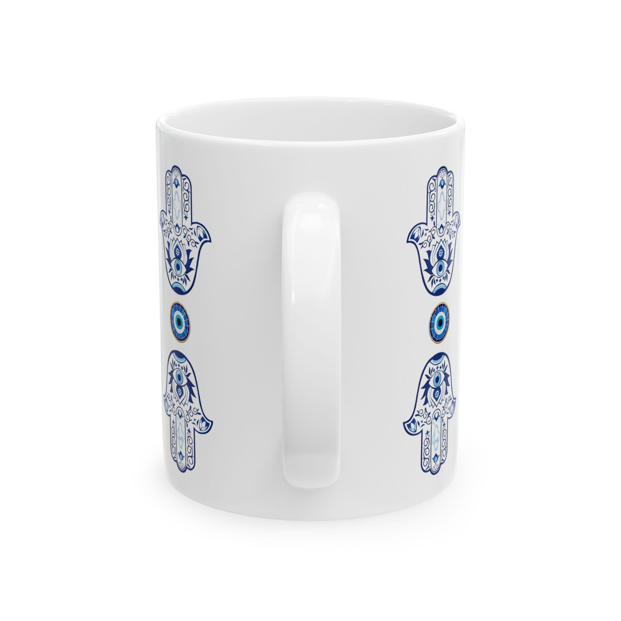 Hamsa & Evil Eye Ceramic Mug