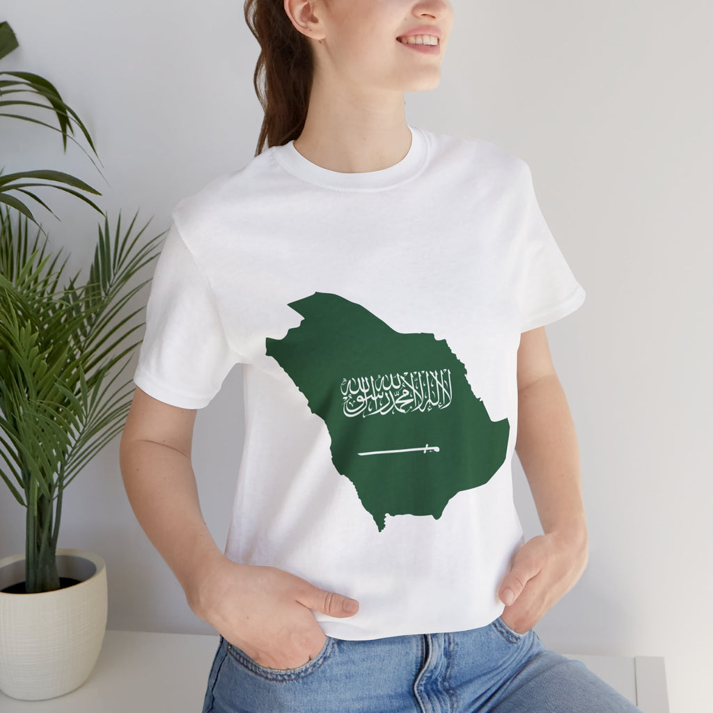 Saudi Arabia Map Tee — Saudi Arabia 2026 Soccer Fan T‑Shirt