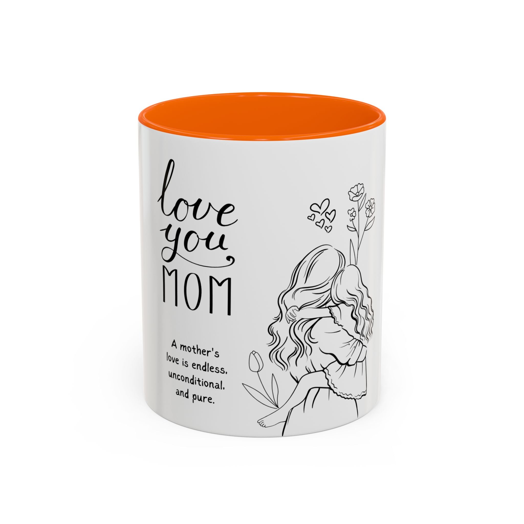 I love you mom Accent Coffee Mug (11, 15oz)