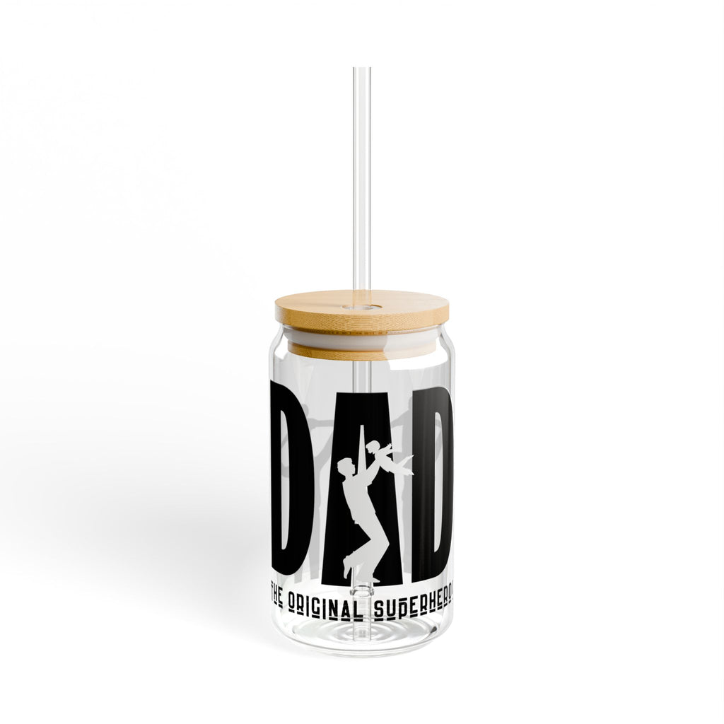 Dad Sipper Glass — 16oz "The Original Superhero" Drink Tumbler