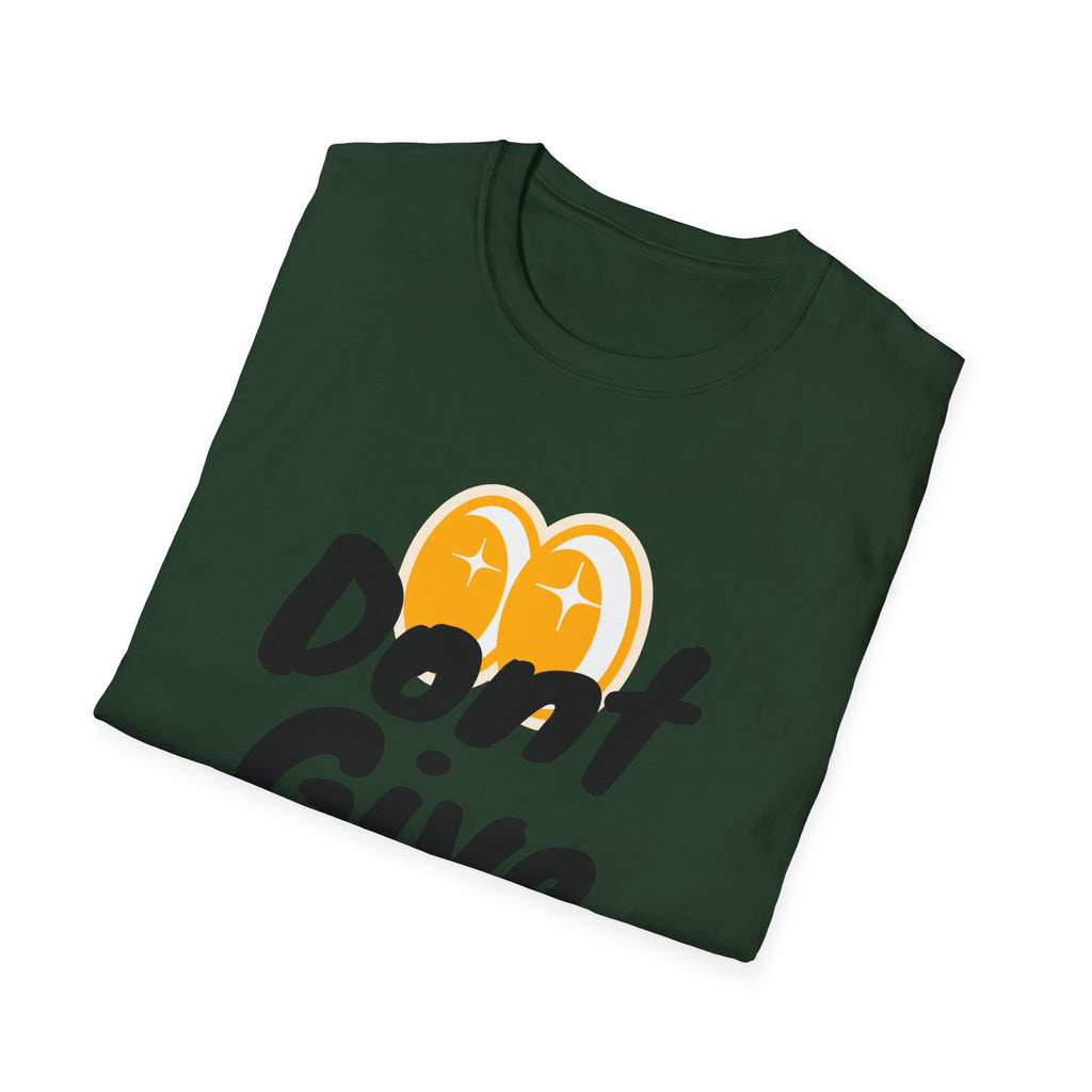 Don't Give Up T-Shirt — Motivational Graphic Tee with Positive Icons