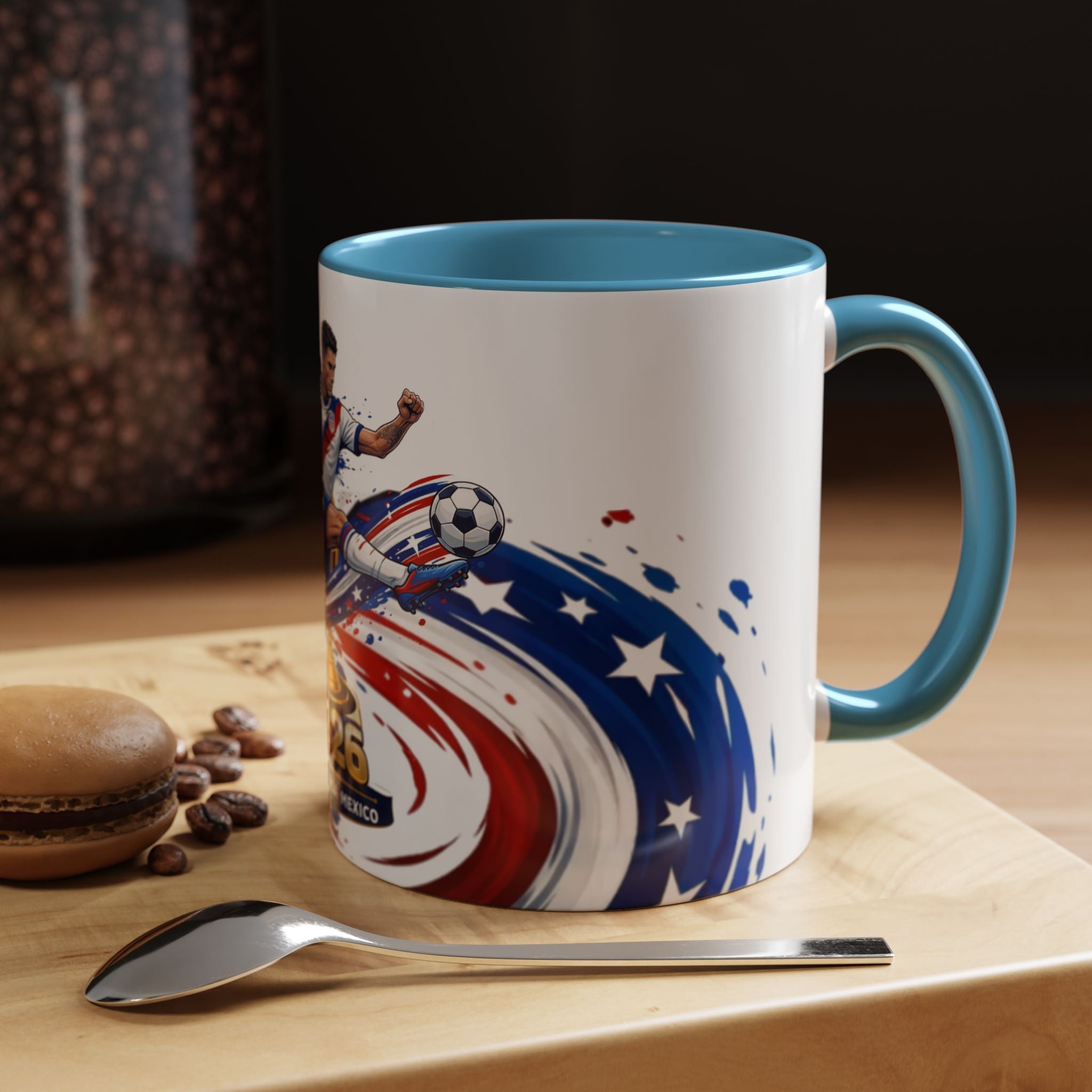 2026 CONCACAF Soccer Champion Accent Mug — USA Canada Mexico  Cup Qualifier Design
