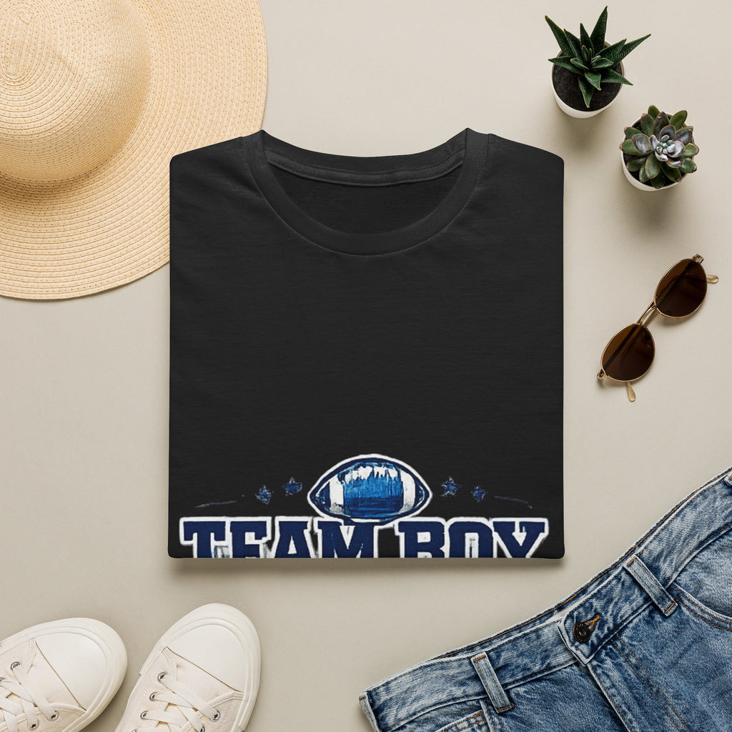 Team Boy Football design T Shirt | Baby Shower Gender Reveal
